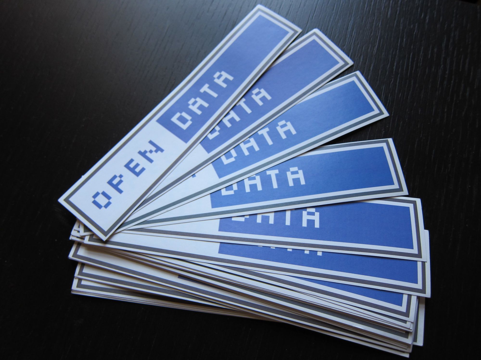 Open Data stickers